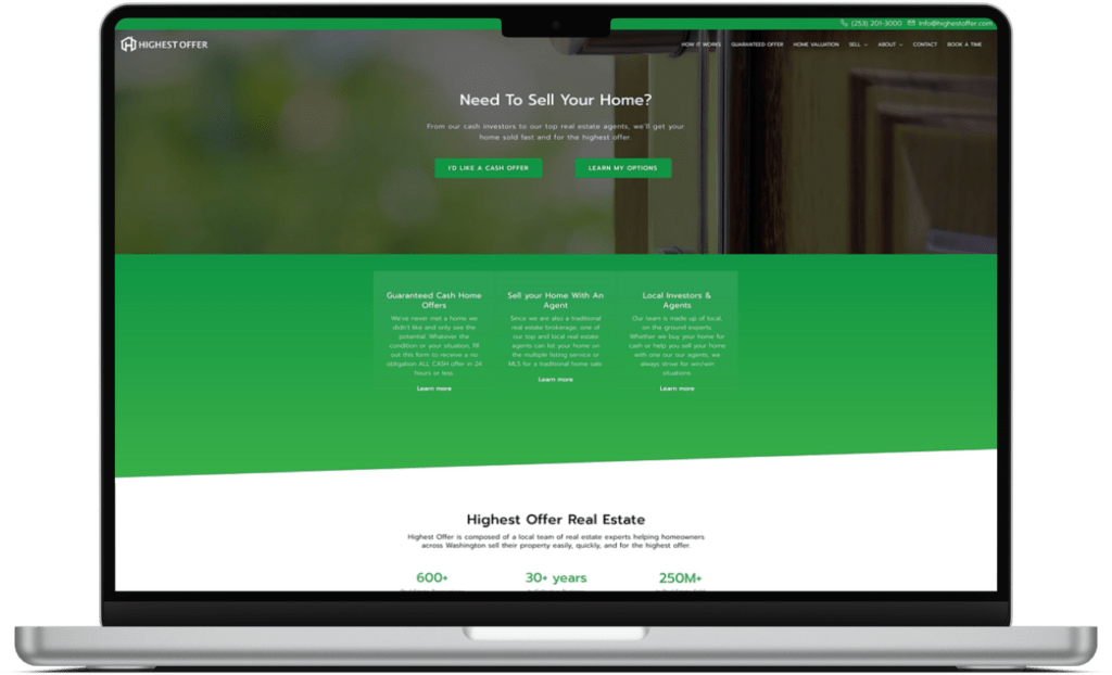Seattle brokerage real estate web design