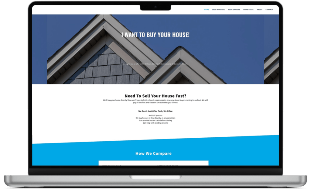 Seattle real estate investor web design