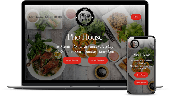 restaurant web design